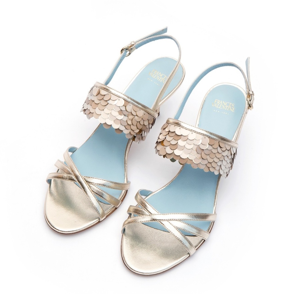 *HOST PICK* Frances Valentine LIZA HEELS PLATINO